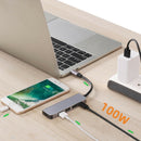 Typt-C Type C Hub USB C USB3.1 Hub with HDMI 5 in 1 Combo Hub with 2 USB3.0