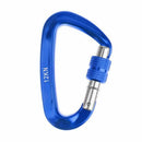 12KN Screw carabiner Aluminum alloy D-shape Hook Loop Lock for Mountaineeri