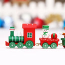 Xmas Christmas Wooden Train Santa Festival Ornament Home Decor Kids Gifts Toys