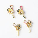 4x Alloy Enamel Necklace Bracelet Earring Pendant Charms for Jewelry Making