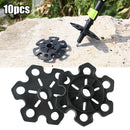 10Pcs Trekking Pole Snow Baskets Removable Mud Stick Accessory for Hiking Poles