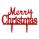 Merry Christmas Letter Cake Topper Acrylic Xmas Party Cake Decoration JR