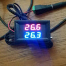 0.56 inch Red+Blue Dual Display Digital LED Thermometer Temperature Meter W