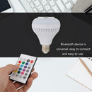 LED Bulb Lamps E27 Smart Bluetooth Music Remote Control Party Stage Light A