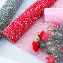 52Cmx3.5M Snowflake Flower Packaging Paper Material Gift Wrapping Tulle Rol