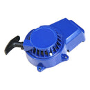 Blue Metal Recoil Pull Start Starter For 47/49cc Mini Pocket Dirt Bike ATV