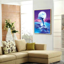 DIY 5D Diamond Painting Dolphin Full Square Drill Embroidery Craft (F327)