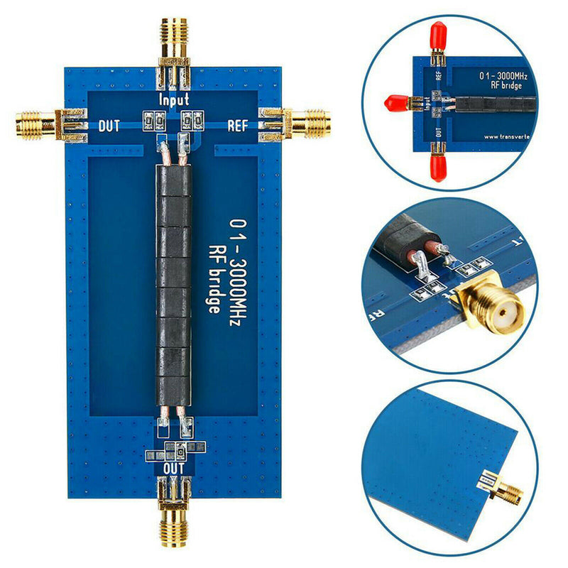 0.1-3000 MHz RF SWR Reflection Bridge Measurement for Inductance,Capacitance