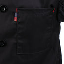 Black Chef Jacket Hotel Kitchen Apparel Coat Waiter Uniform M Chef Hat Cap