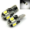 T10 CAR BULBS LED ERROR FREE CANBUS 8 SMD XENON WHITE W5W 501 SIDE LIGHT