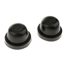 Pair Rubber HID Bulb Caps Protectors LED Headlight Dust Covers Black 70mm