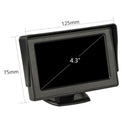 4.3'' TFT-LCD On-board Display With Reverse Camera Parking System Black