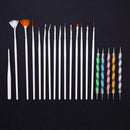 15pcs/set Nail Art Tips Tool Kits Nail Art UV Gel Brush Files Kit Manicure