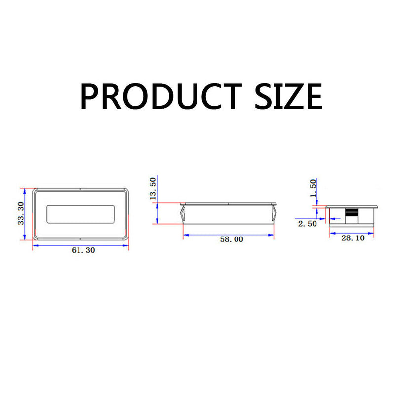 Digital Lead Acid Lithium Battery Capacity Tester Voltmeter Green Backlight