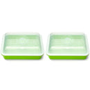 Seed Sprouter Tray PP Healthy Alfalfa Wheatgrass Seeds Grower with Cover,2 SA4I7