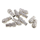 10 Pieces RF Male Plug Connector for Cable TV Aerial Coaxial Coax Cable