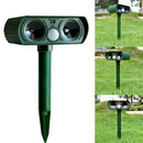 Ultrasonic Solar Power Cat Dog Fox Repeller Animal Chaser Deterrent Repellent