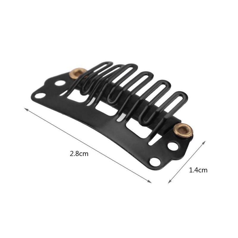 40pcs/lot 2.8cm U Shape Snap Clip for Hair Extension Wig Weft Accessories