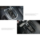 2Pcs Carbon Fiber Gear Box Console Gear Box Panel Trim Cover for Ford Musta