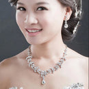 Bridal Wedding Jewelry Set Crystal Rhinestone Necklace & Earrings & Tiara ~ï¼ˆ