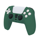Silicone Dustproof Protective Cover for PS5 Game Controller (Dark Green)