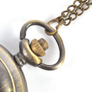 High Quality Full Metal Bronze Watch Pendant Men's Quartz Pocket Watch Neckla%!