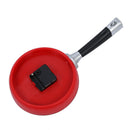 Frying Pan Clock with Fried Egg - Novelty Hanging Kitchen Cafe Wall Clock K