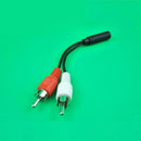 New 3.5mm Audio Jack Female To 2 x Phono RCA Male Stereo Cable Lead Connect T0Y7