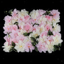 Artificial Rose Flower Wall Spring Flower Backdrop Pink+White