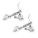 316 Stainless Steel Boat Latch, 2pcs Anti-Rattle Fastener Clamp, 4 3/8inch