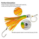 6 pcs 9 Inch Saltwater Fishing Lures Trolling Lures for Tuna Marlin Dolphin