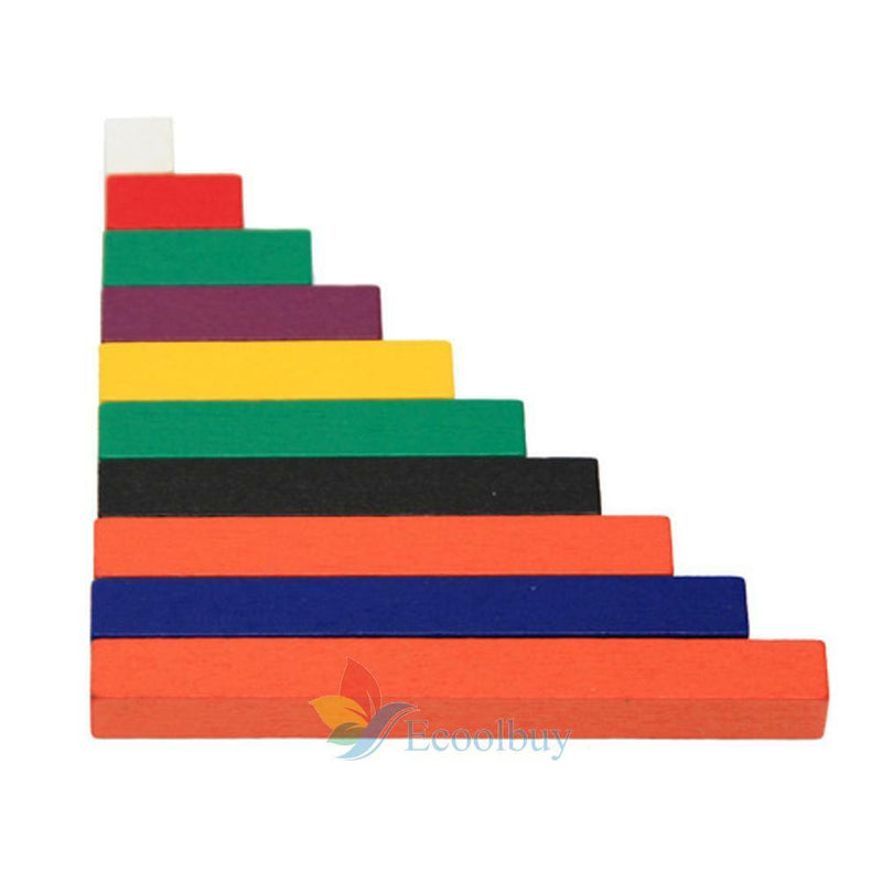 Wooden Montessori Counting Sticks Kids Early Maths Mathematics Learning Toys A