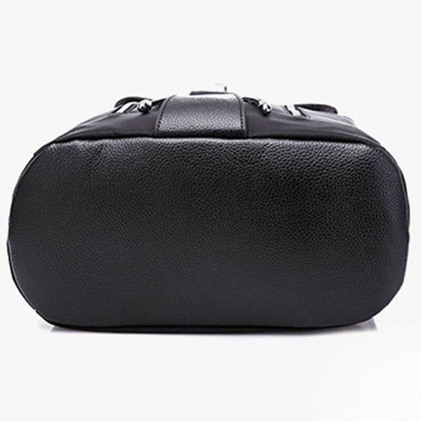 Fashion Waterproof Oxford PU Leather Backpack Girls School Bag Shoulder Bag G8N9