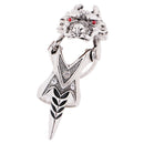 Fashion Dragon Head Rings for Men Punk Rock Style Party Men Red Stone Rings