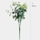 16 Heads Eucalyptus Bouquet Branches Silk Artificial Leaves Flower Decorati