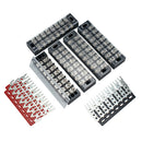 5Pcs Dual Row 8-Position Screw Terminal Electric Barrier Strip Block 25A 600V