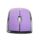2.4GHz Wireless Laptop Folding Folding Arc Optical Mouse USB Mouse Purple