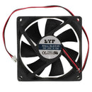 2X(80mm x 25mm Brushless DC 24V PC Case Cooler Fan Black J8M8)