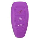 Silicone 3 button remote key fob case cover for ford focus mondeo kuga fies