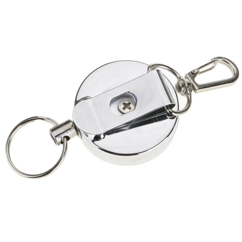 1*Anti-lost Retractable Metal High Elastic Telescopic Wire Rope Keyring Keychain