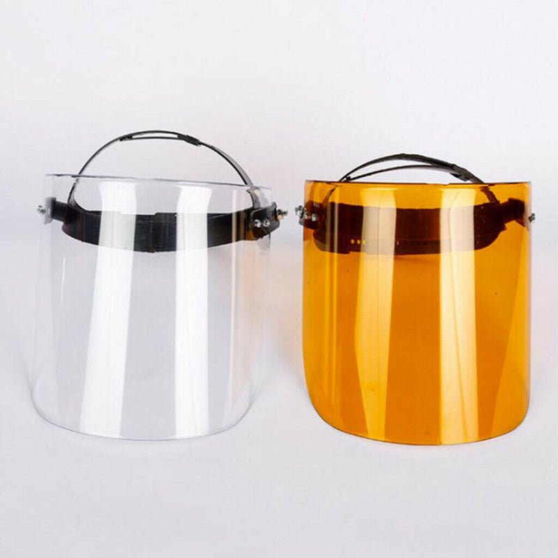 Clear Safety Full Face Shield Visor Cap Helmet Protector for Grinding Welder