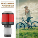 1Pair Safety Bike Handle Bar Grip End Plug LED Light Cycling Warning Lamp