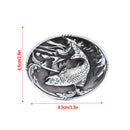Western Cowboy Fish Belt Buckle For Mens Jeans Accessories Metal Belt Buckle OZ
