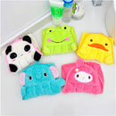 Kids Nursery Hand Towel Cartoon Animal Kitchen Bath Hanging Wipe Soft Towel