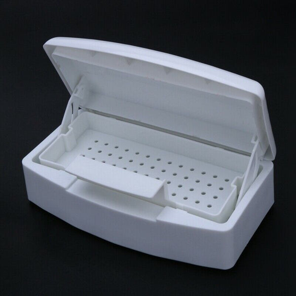 Nail Sterilizer Tray Disinfection Pedicure Manicure Box Nails Art Boxes Ste M1R4