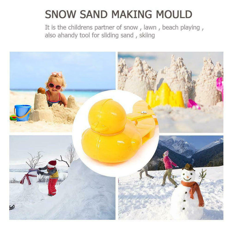 Duck Shape Snowball Maker Clip Children Outdoor Winter Beach Sand Mold Tool