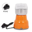 Stainless Steel Electric Coffee Grinder Low Noise Burr Grain Kitchen Tool Small