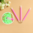 Set Oval Nails Art Rhinestones Picker Plate And Dotting Pencil Picker Gel Cube .