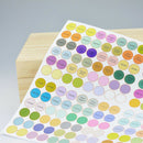 4 Sheets Essential Oil Bottle Cap Labels Aromatherapy Vial Stickers  English