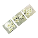 3-panel Canvas Wall Artwork Painting Set White Orchid Living Room Decor 40cm